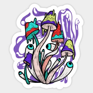 Psychedelic Mushrooms Sticker